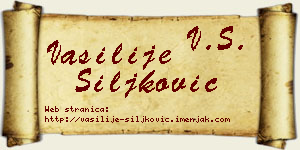 Vasilije Šiljković vizit kartica